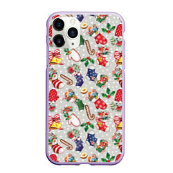 Чехол iPhone 11 Pro матовый Christmas Pattern