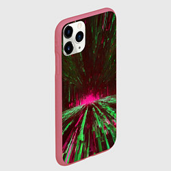 Чехол iPhone 11 Pro матовый Абстрактный путь в розовый портал, цвет: 3D-малиновый — фото 2