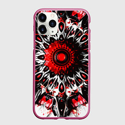 Чехол iPhone 11 Pro матовый Красная сюрреалистичная абстракция, цвет: 3D-малиновый