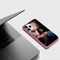 Чехол iPhone 11 Pro матовый Мистер Никто, цвет: 3D-малиновый — фото 2