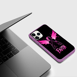 Чехол iPhone 11 Pro матовый Jinx faith - Arcane, цвет: 3D-фиолетовый — фото 2