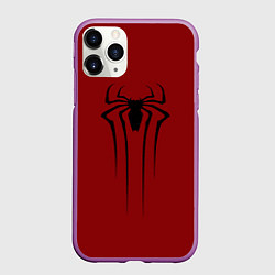 Чехол iPhone 11 Pro матовый Человек-паук - Эндрю Гарфилд, цвет: 3D-фиолетовый