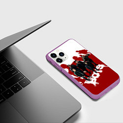 Чехол iPhone 11 Pro матовый Пацаны в тени семерки The boys, цвет: 3D-фиолетовый — фото 2
