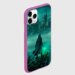 Чехол iPhone 11 Pro матовый Хогвартс на горизонте Hogwarts legacy, цвет: 3D-фиолетовый — фото 2