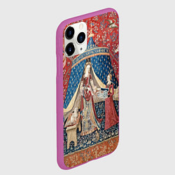 Чехол iPhone 11 Pro матовый Гобелен из гостиной Гриффиндора, цвет: 3D-фиолетовый — фото 2