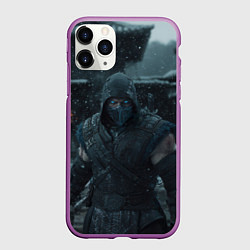 Чехол iPhone 11 Pro матовый Sub-zero, цвет: 3D-фиолетовый