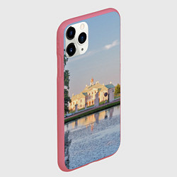 Чехол iPhone 11 Pro матовый Меншиковский дворец в Ораниенбауме, цвет: 3D-малиновый — фото 2