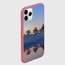 Чехол iPhone 11 Pro матовый Вечер в Ораниенбауме, цвет: 3D-малиновый — фото 2
