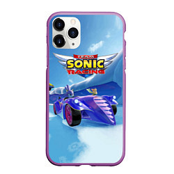 Чехол iPhone 11 Pro матовый Blaze the cat - team Sonic racing, цвет: 3D-фиолетовый