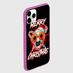 Чехол iPhone 11 Pro матовый Merry Christmas Terrifier, цвет: 3D-фиолетовый — фото 2