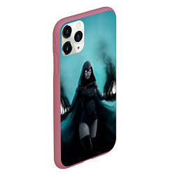 Чехол iPhone 11 Pro матовый Raven young justice, цвет: 3D-малиновый — фото 2