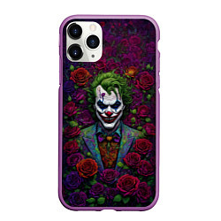 Чехол iPhone 11 Pro матовый Joker - roses