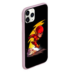 Чехол iPhone 11 Pro матовый Chibi Flash, цвет: 3D-розовый — фото 2