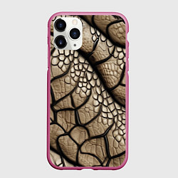 Чехол iPhone 11 Pro матовый Найди змею, цвет: 3D-малиновый