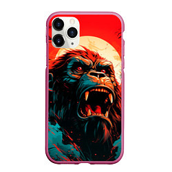 Чехол iPhone 11 Pro матовый King Kong roar