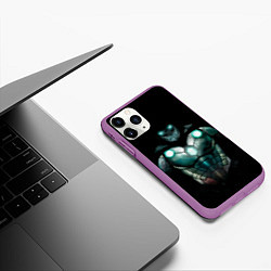 Чехол iPhone 11 Pro матовый Iron Doom, цвет: 3D-фиолетовый — фото 2