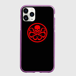 Чехол iPhone 11 Pro матовый Гидра - Марвел, цвет: 3D-фиолетовый