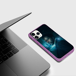 Чехол iPhone 11 Pro матовый Извне, цвет: 3D-фиолетовый — фото 2