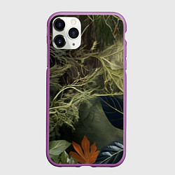 Чехол iPhone 11 Pro матовый На природе в растениях, цвет: 3D-фиолетовый