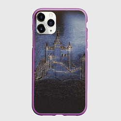 Чехол iPhone 11 Pro матовый Замок принцессы, цвет: 3D-фиолетовый