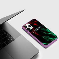 Чехол iPhone 11 Pro матовый Prima world flame, цвет: 3D-фиолетовый — фото 2
