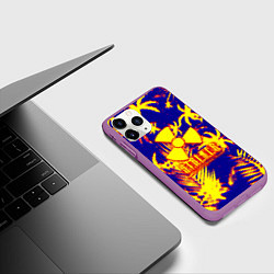 Чехол iPhone 11 Pro матовый Тропический сталкер, цвет: 3D-фиолетовый — фото 2