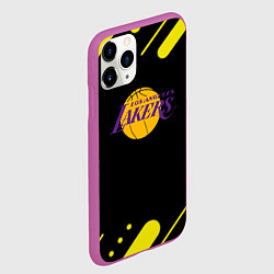 Чехол iPhone 11 Pro матовый Lakers club, цвет: 3D-фиолетовый — фото 2