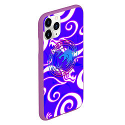 Чехол iPhone 11 Pro матовый The Witcher dragon neno, цвет: 3D-фиолетовый — фото 2