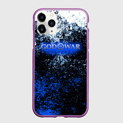 Чехол iPhone 11 Pro матовый God of War краски, цвет: 3D-фиолетовый
