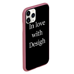 Чехол iPhone 11 Pro матовый In love with Design, цвет: 3D-малиновый — фото 2