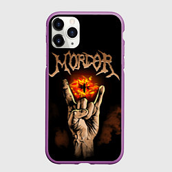 Чехол iPhone 11 Pro матовый Рок Мордор, цвет: 3D-фиолетовый