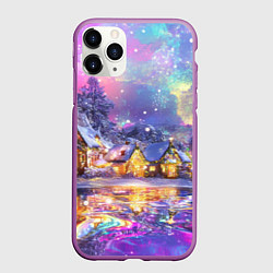 Чехол iPhone 11 Pro матовый Настроение рождества, цвет: 3D-фиолетовый