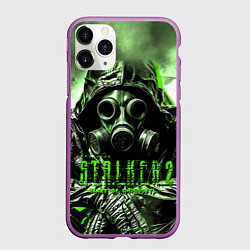 Чехол iPhone 11 Pro матовый Stalker II, цвет: 3D-фиолетовый