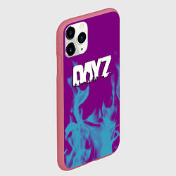 Чехол iPhone 11 Pro матовый Dayz неоновый огонь, цвет: 3D-малиновый — фото 2
