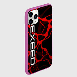 Чехол iPhone 11 Pro матовый Exeed - red liquid, цвет: 3D-фиолетовый — фото 2