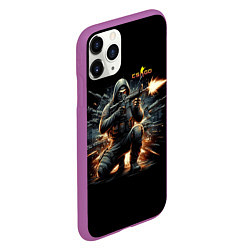 Чехол iPhone 11 Pro матовый Counter Strike - cool stormtrooper, цвет: 3D-фиолетовый — фото 2