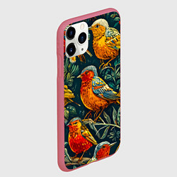 Чехол iPhone 11 Pro матовый Кукушата, цвет: 3D-малиновый — фото 2