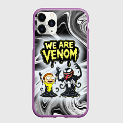 Чехол iPhone 11 Pro матовый We are Venom - Morty, цвет: 3D-фиолетовый