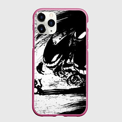 Чехол iPhone 11 Pro матовый Генгар, цвет: 3D-малиновый