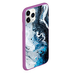 Чехол iPhone 11 Pro матовый На снежной горе, цвет: 3D-фиолетовый — фото 2