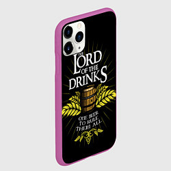 Чехол iPhone 11 Pro матовый Lord of the drinks, цвет: 3D-фиолетовый — фото 2