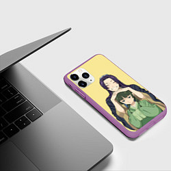 Чехол iPhone 11 Pro матовый Джинши и Маомао - монолог фармацевта, цвет: 3D-фиолетовый — фото 2