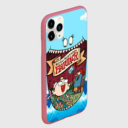 Чехол iPhone 11 Pro матовый The marvelous misadventures of Flapjack, цвет: 3D-малиновый — фото 2