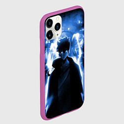 Чехол iPhone 11 Pro матовый Поднятие уровня в одиночку - магистр теней, цвет: 3D-фиолетовый — фото 2