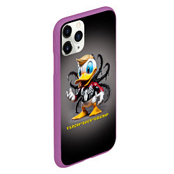 Чехол iPhone 11 Pro матовый Venom-Duck-Trump joke, цвет: 3D-фиолетовый — фото 2