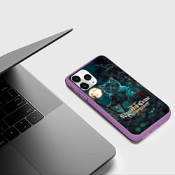 Чехол iPhone 11 Pro матовый Kingdom Come Deliverance 2 котенок рыцарь, цвет: 3D-фиолетовый — фото 2