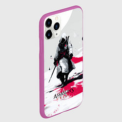 Чехол iPhone 11 Pro матовый Assassins Creed ninja, цвет: 3D-фиолетовый — фото 2