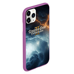 Чехол iPhone 11 Pro матовый Kingdom Come Deliverance 2 молнии в небе, цвет: 3D-фиолетовый — фото 2