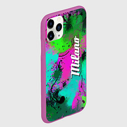 Чехол iPhone 11 Pro матовый Color impression - abstraction, цвет: 3D-фиолетовый — фото 2