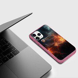 Чехол iPhone 11 Pro матовый Stronghold сrusader небесная мощь, цвет: 3D-малиновый — фото 2